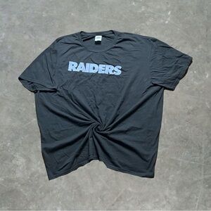 ☀️ Las Vegas Raiders NFL Football Graphic Tee Mens Size 2XL Black/Silver